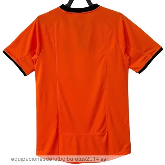 Nuevo 1ª Camiseta Holanda Retro 2000 Naranja Baratas